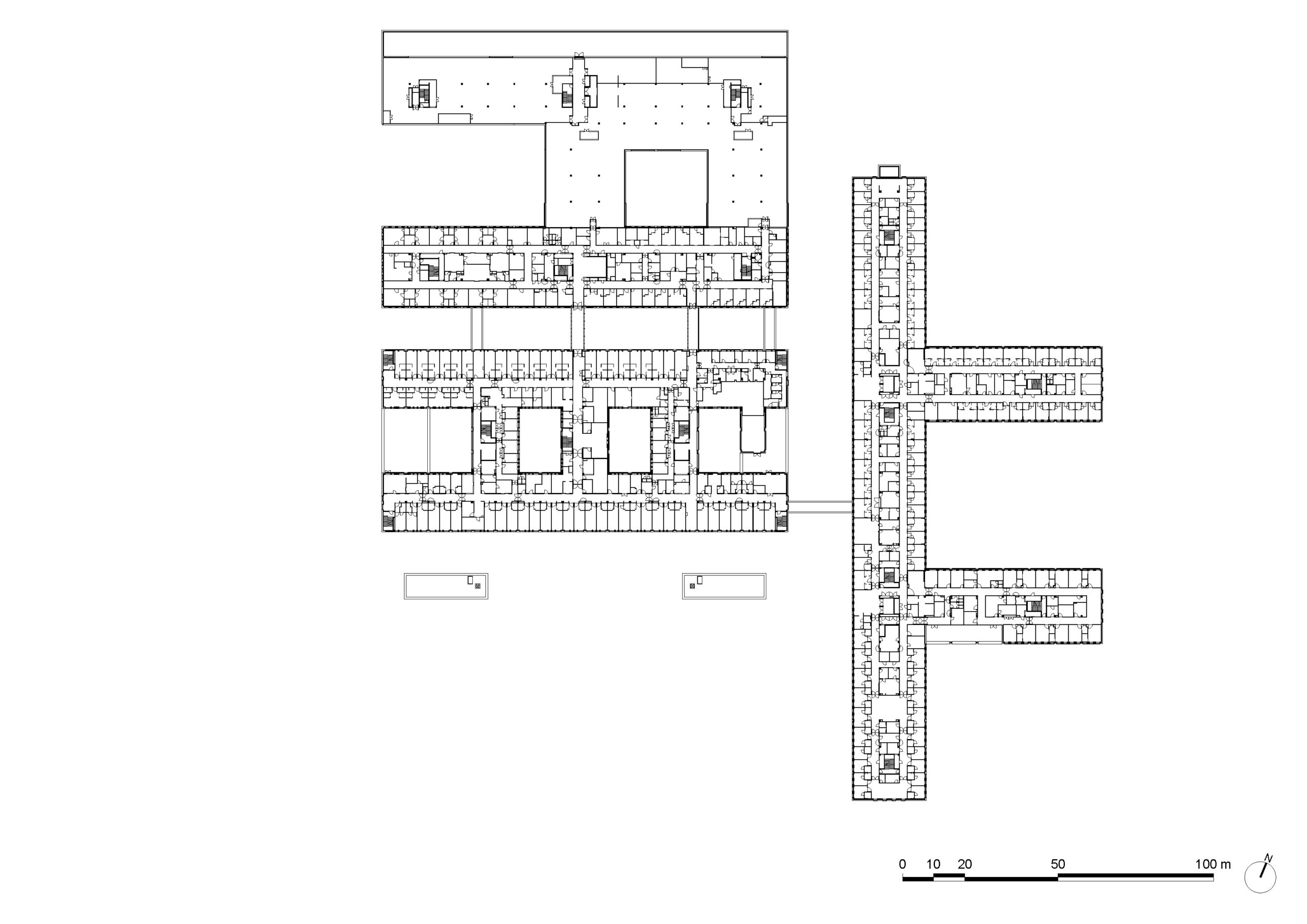 architecture-contemporaine-grand-hopital-de-charleroi-campus-des-viviers-VK-plan-troisieme-etage