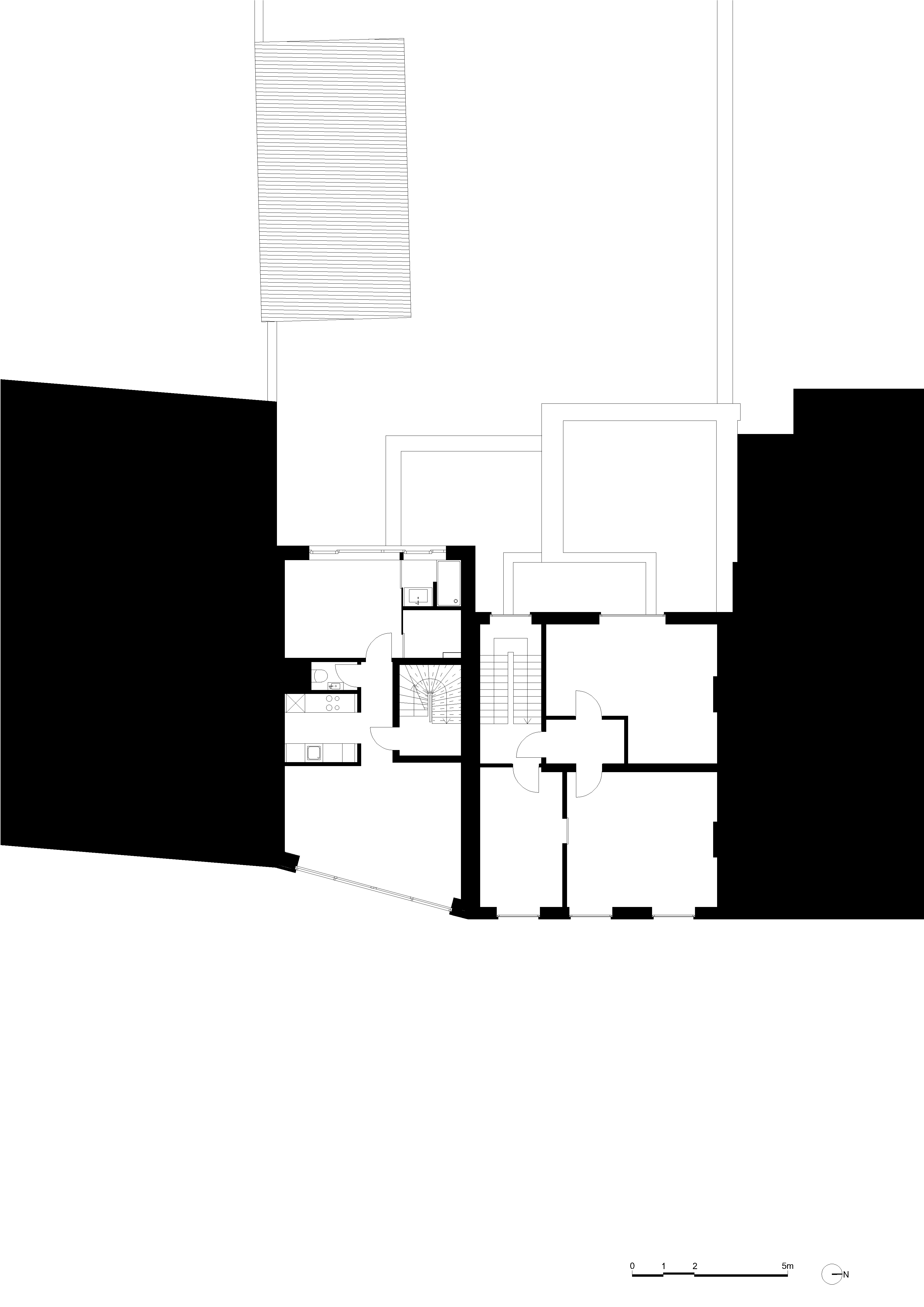 architecture-contemporaine-Villa-Mosane-Rénovation-Reservoir A-plan-premier-étage