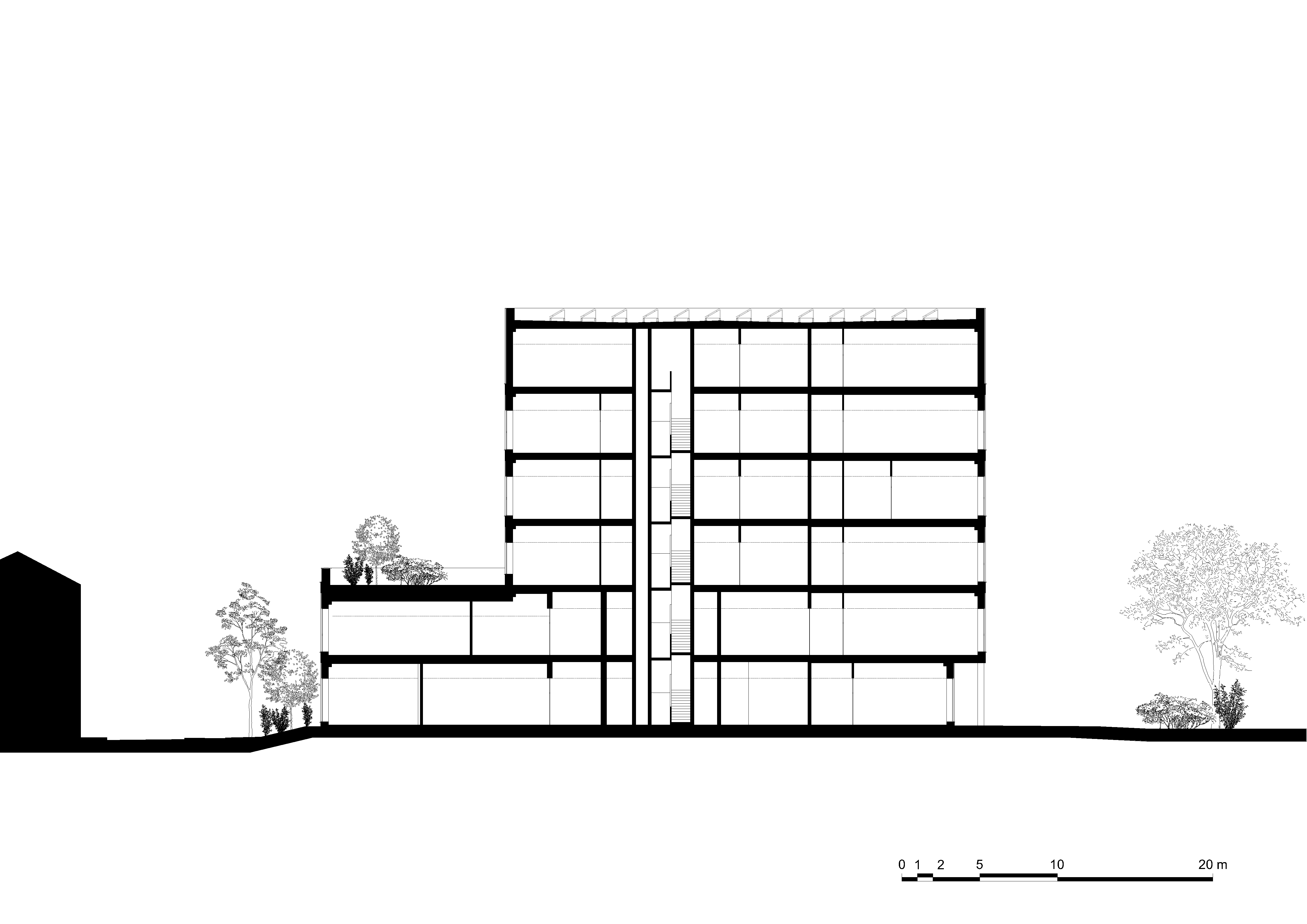 architecture-contemporaine-ecotechnologie-umons-université-auditoires-laboratoires-campus-plaine-nimy-mons-brique-wust-artbuild-reservoir-a-design-build-coupe