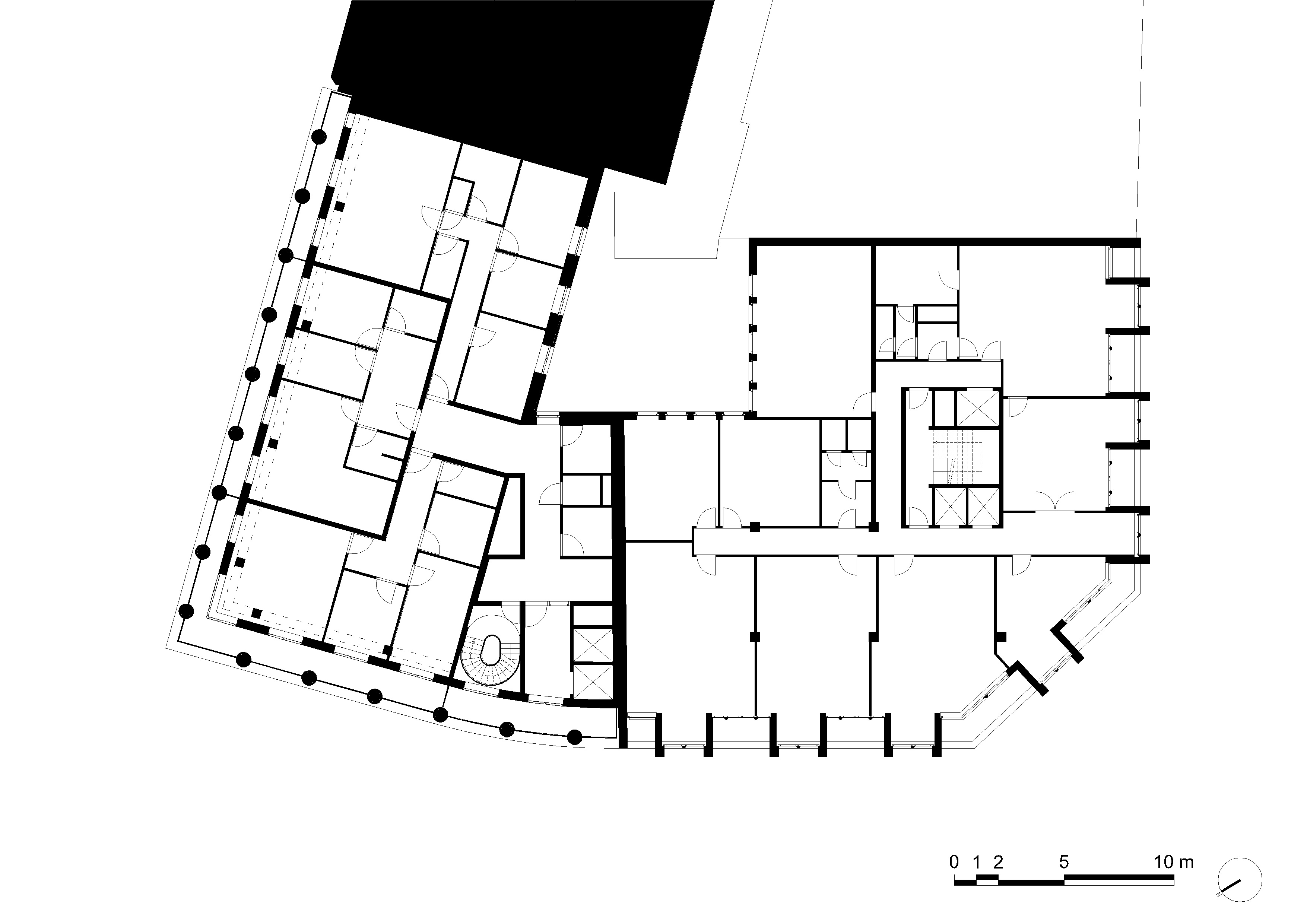 architecture-contemporaine-bureau-siege-SWCS-credit-social-charleroi-reservoir-a-META-RGPA-goffart-polome-plan_cinquième-étage