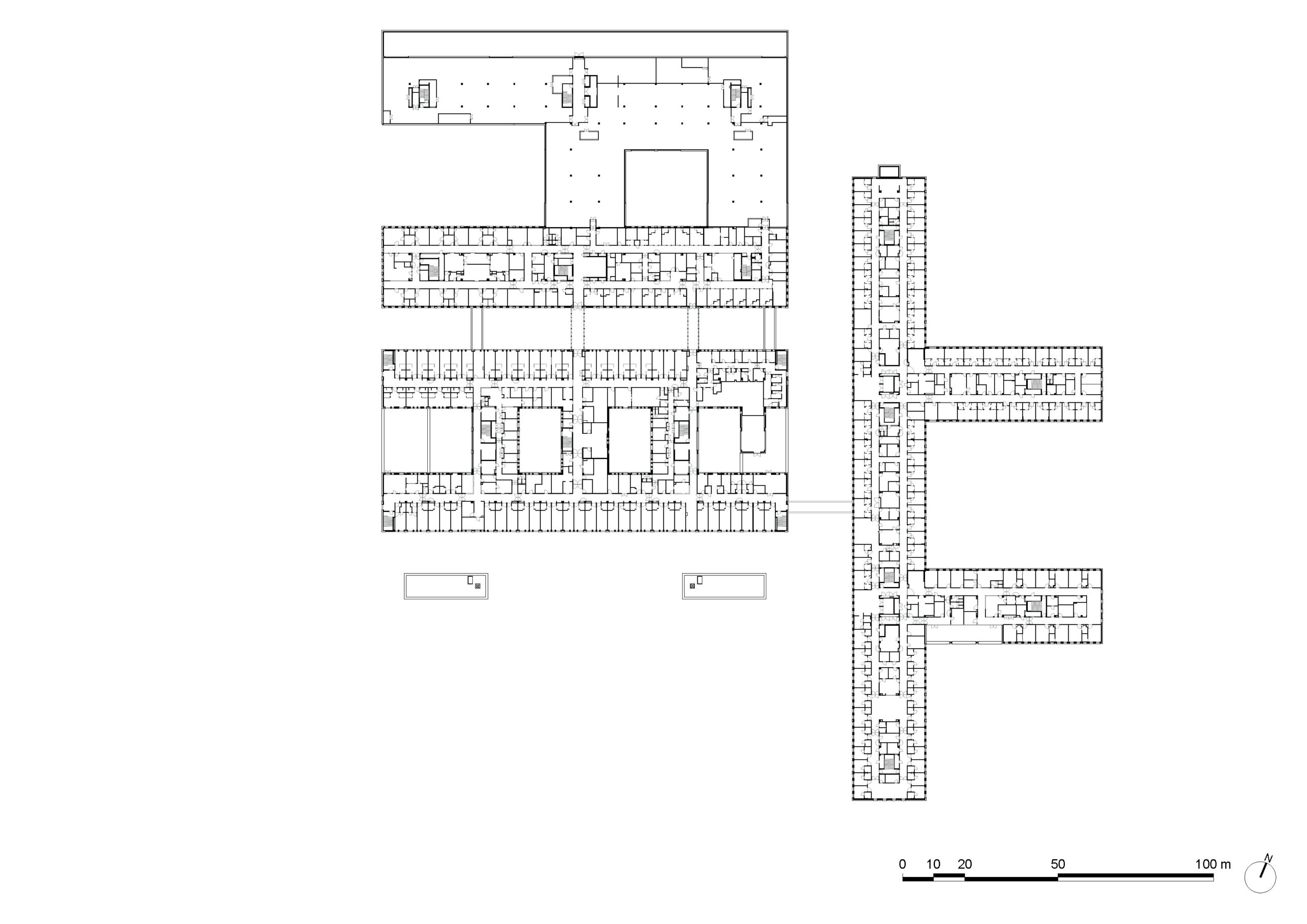 architecture-contemporaine-grand-hopital-de-charleroi-campus-des-viviers-VK-plan-troisieme-etage