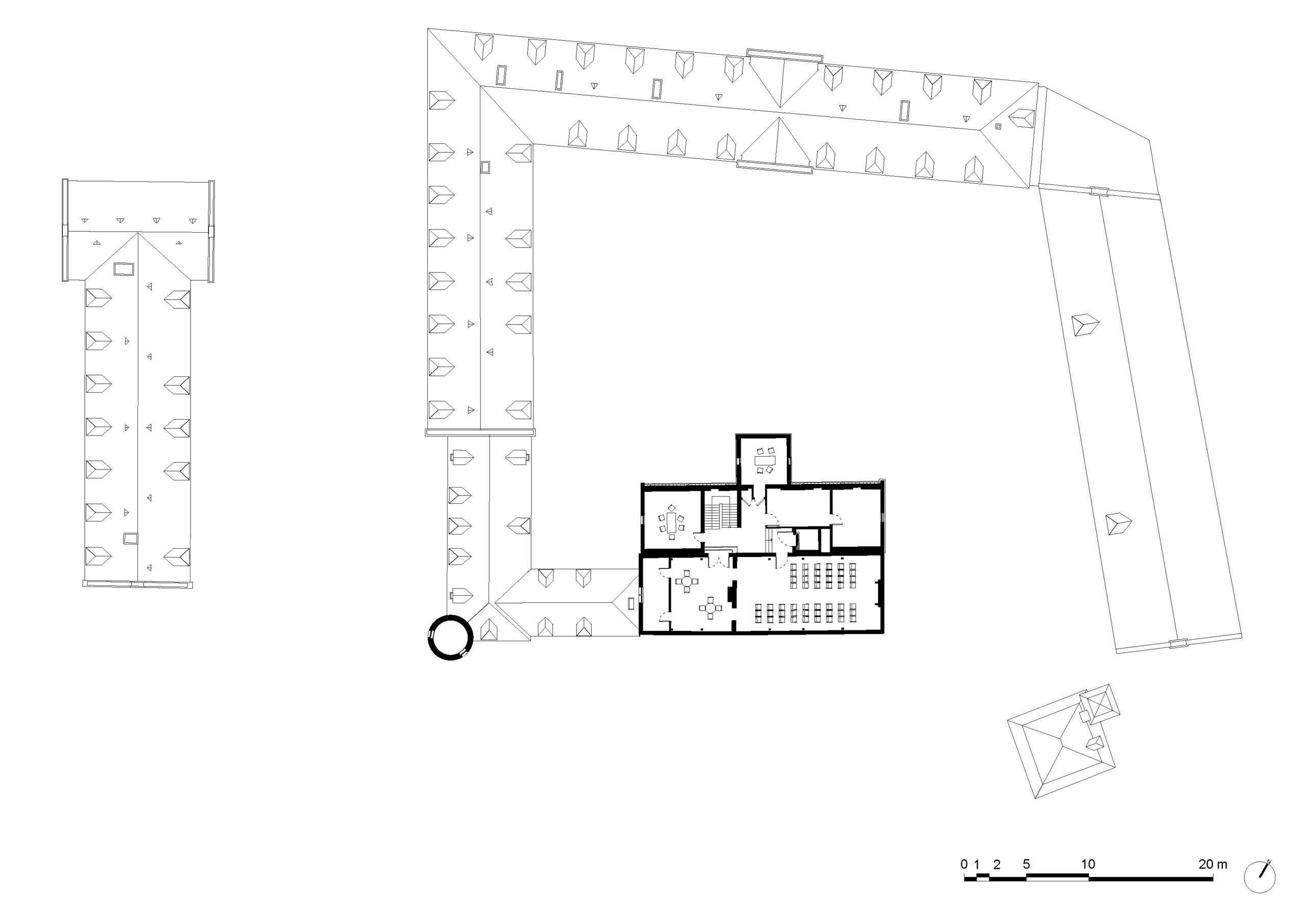 architecture-contemporaine-rénovation-extension-château-Karreveld-plan-étage-deuxième